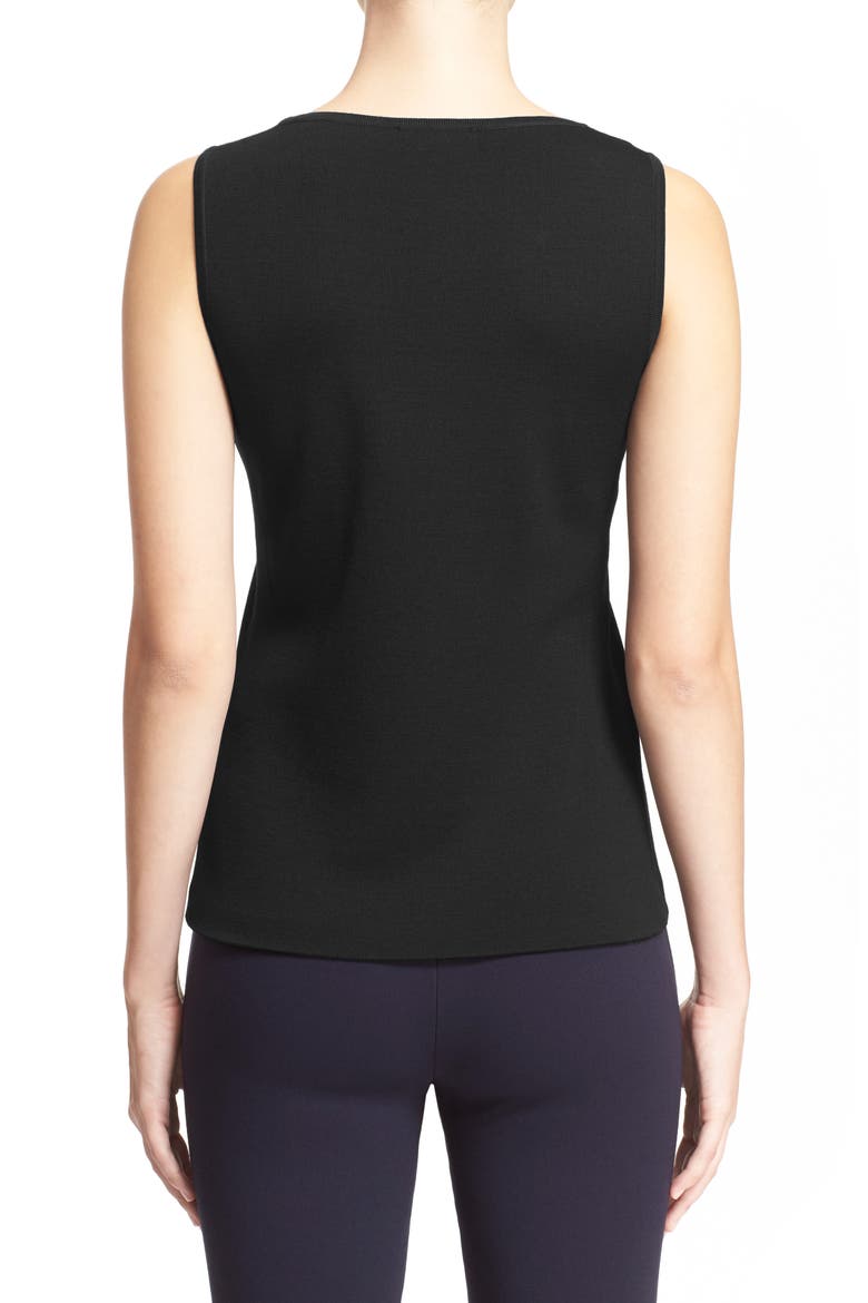 Milano Knit Tank, Alternate, color, CAVIAR