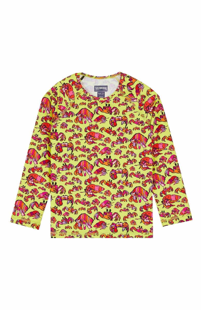 Vilebrequin Kids' Hermit Crabs Long Sleeve Rashguard, Main, color, 