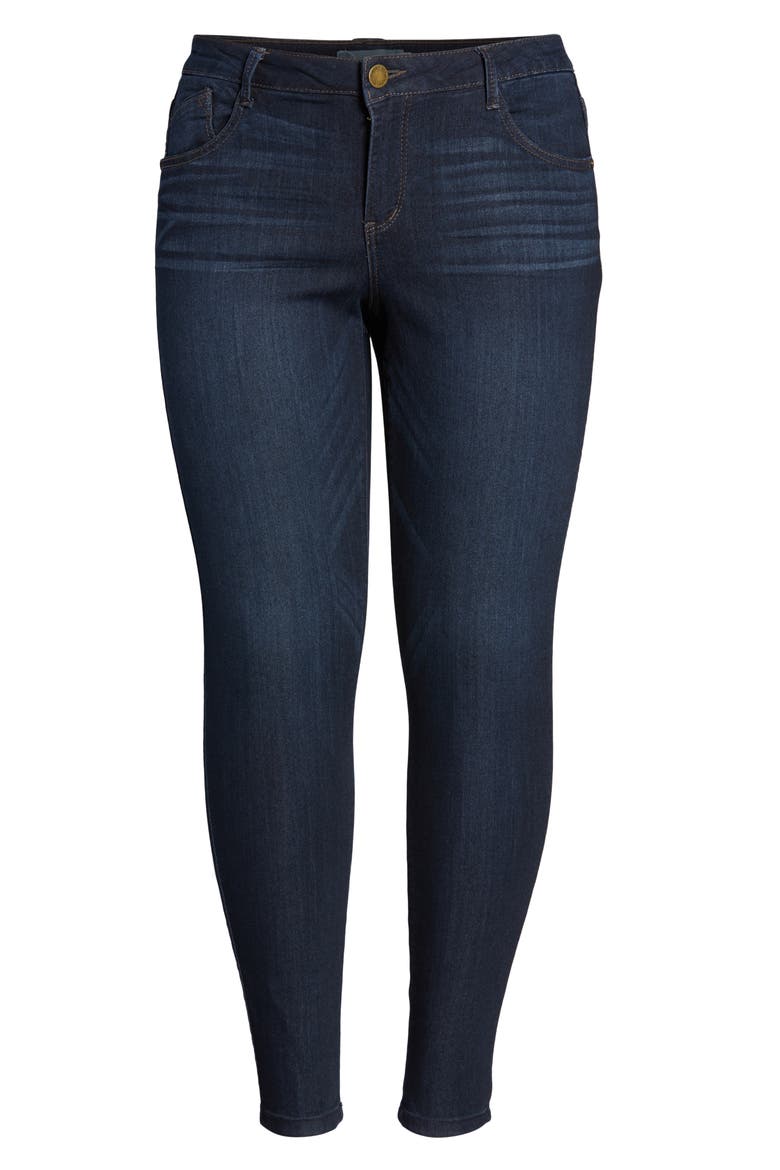 'Super Smooth' Stretch Skinny Jeans (Nordstrom Exclusive), Alternate, color, DKNV1-DARK NAVY1