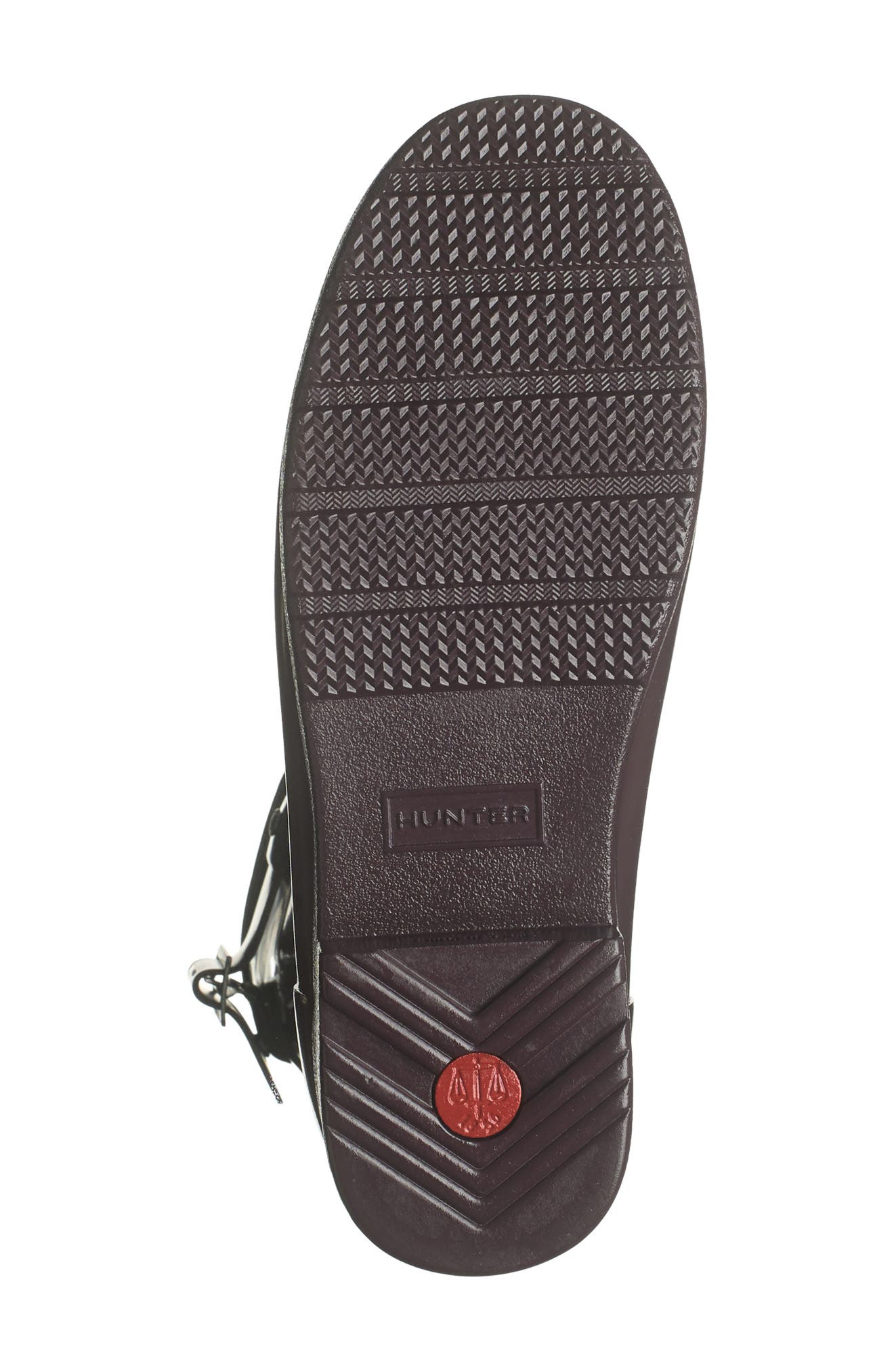 Refined Short Gloss Rain Boot, Alternate, color, CHERRY BRANDY