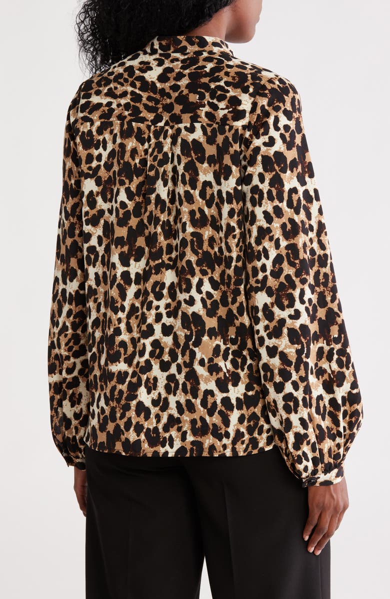 WISHLIST Printed Button-Up Top, Alternate, color, Grey Printed Multi