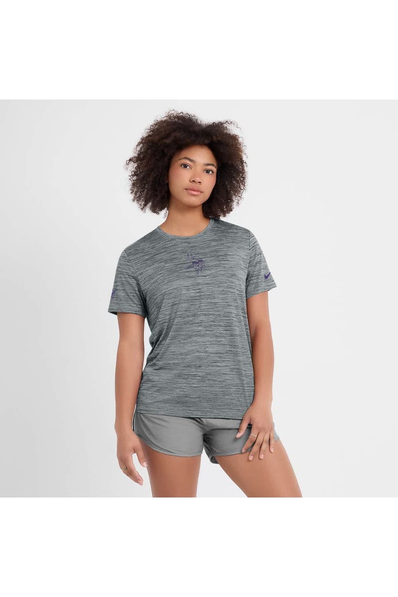 Women's Nike Gray Minnesota Vikings Sideline Velocity Performance T-Shirt, Alternate, color, Gray