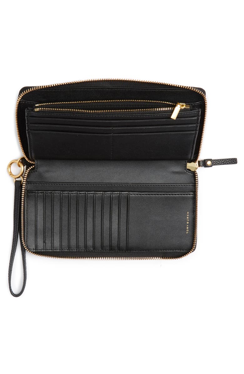 Tory Burch Everly Leather Passport Continental Wallet, Alternate, color, 