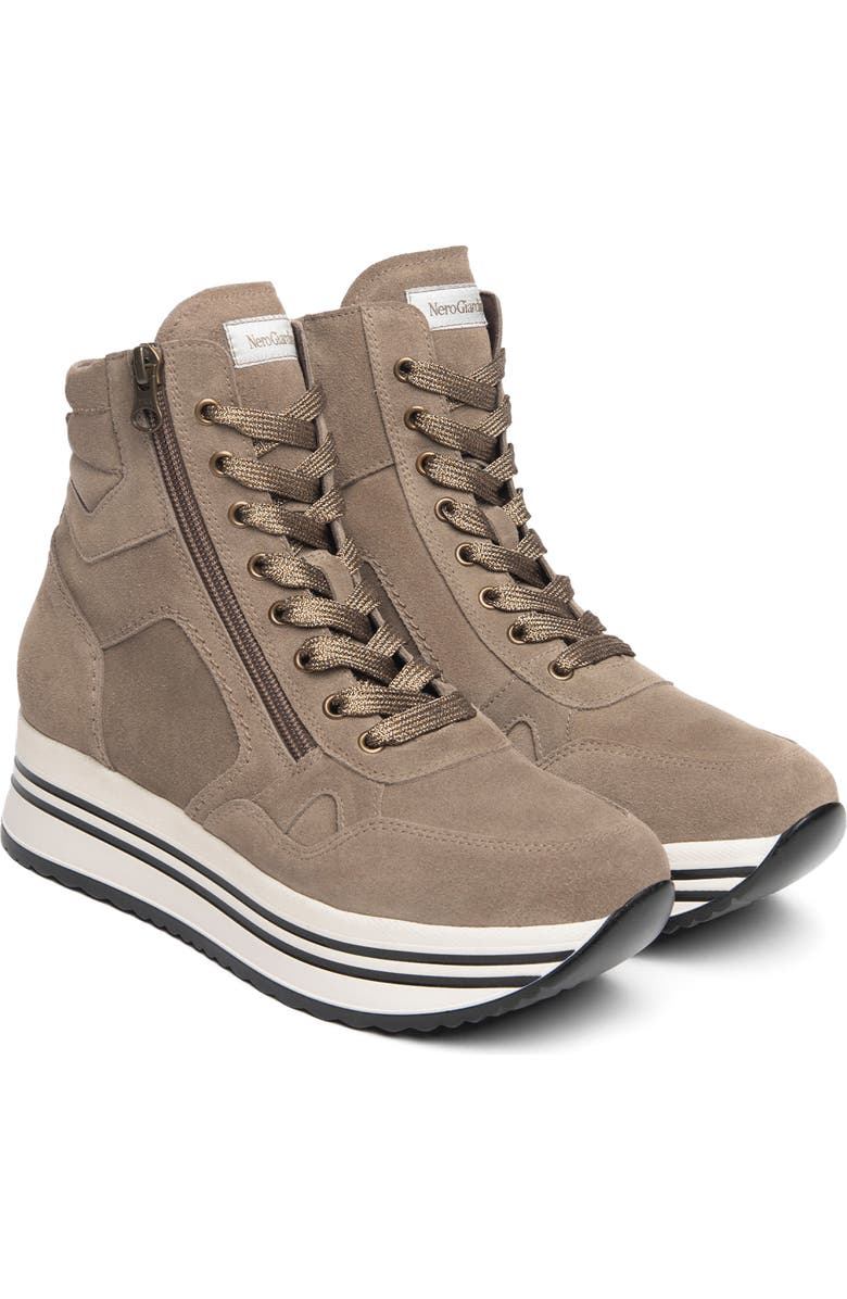 NeroGiardini High Top Platform Sneaker, Main, color,