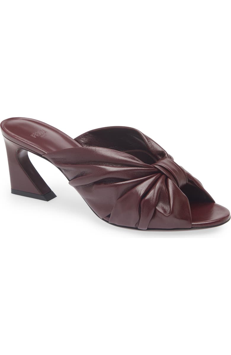 Fendi Arco Sandal, Main, color, Burgundy