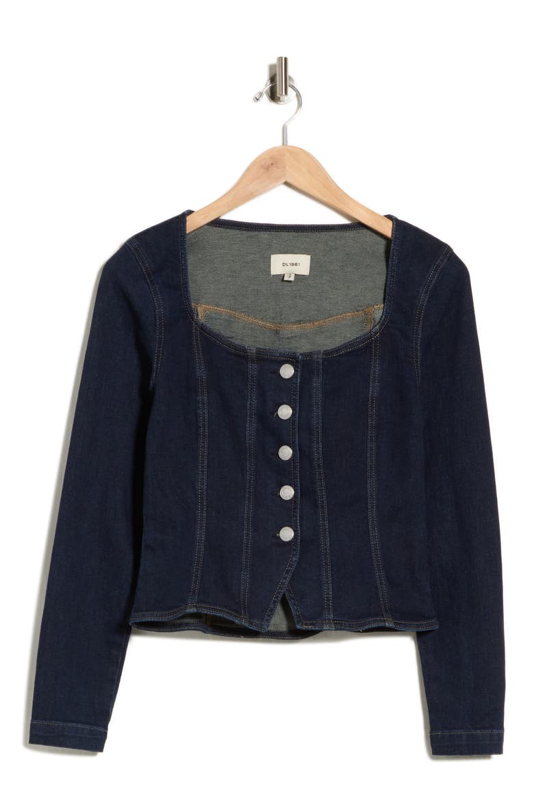 Bailee Denim Top, Main, color, NIGHT OUT