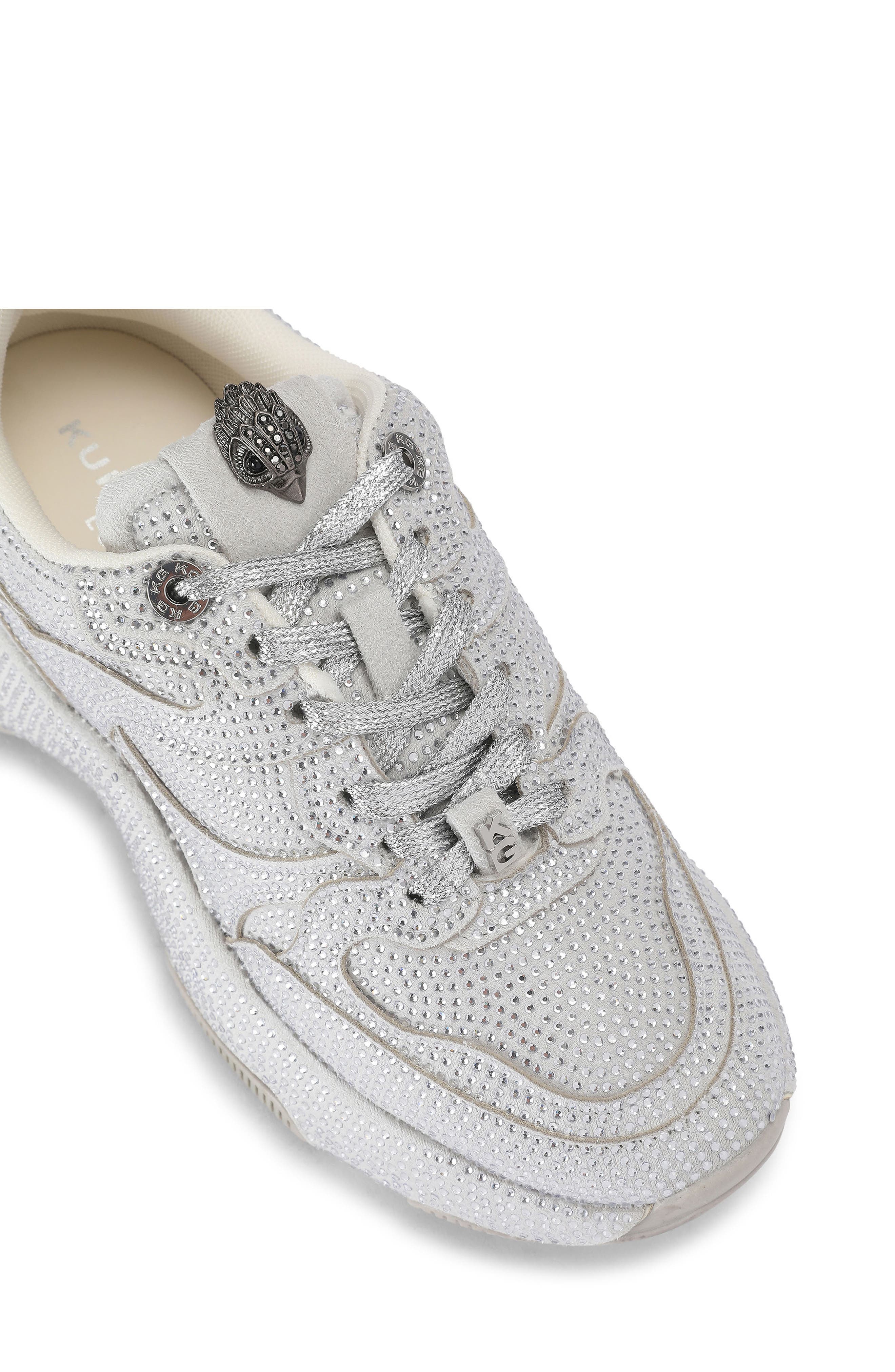 Starlight Embellished Running Sneaker, Alternate, color, SILVER
