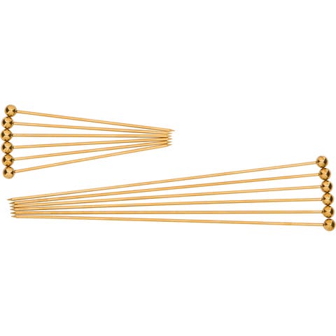 Gold Cocktail Picks, 12-Piece Combo Set