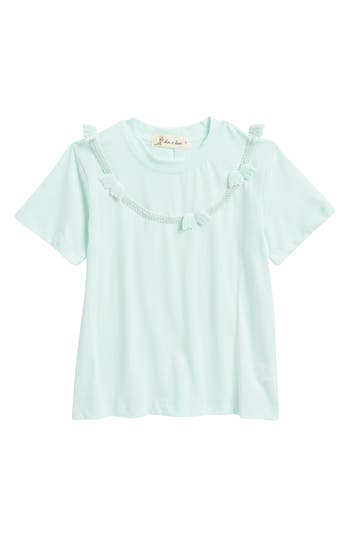 Doe A Dear Kids' Angel Wing Trim T-shirt In Blue