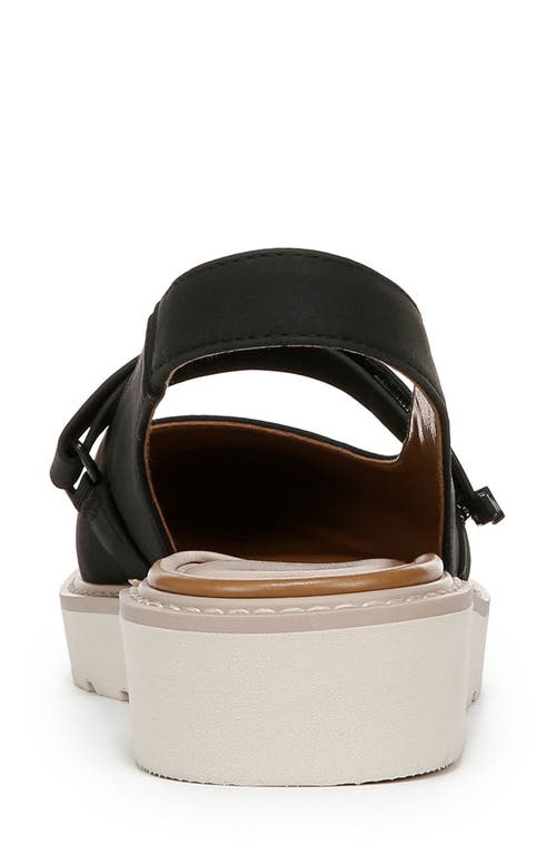Naturalizer Women's Edison Mary Jane Platform Slingbacks In Black Faux Leather