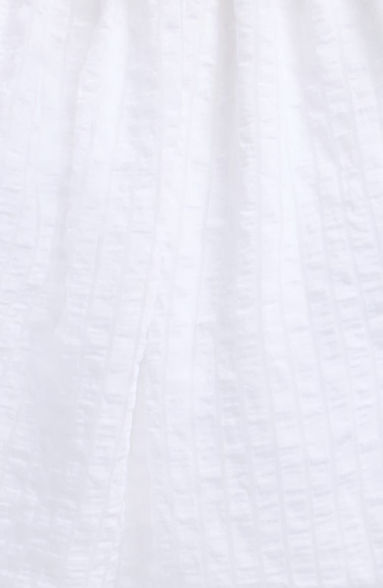 Pippa & Julie Kids' Jessie Stripe Ruffle Trim Sheer Peplum Dress, Alternate, color, White