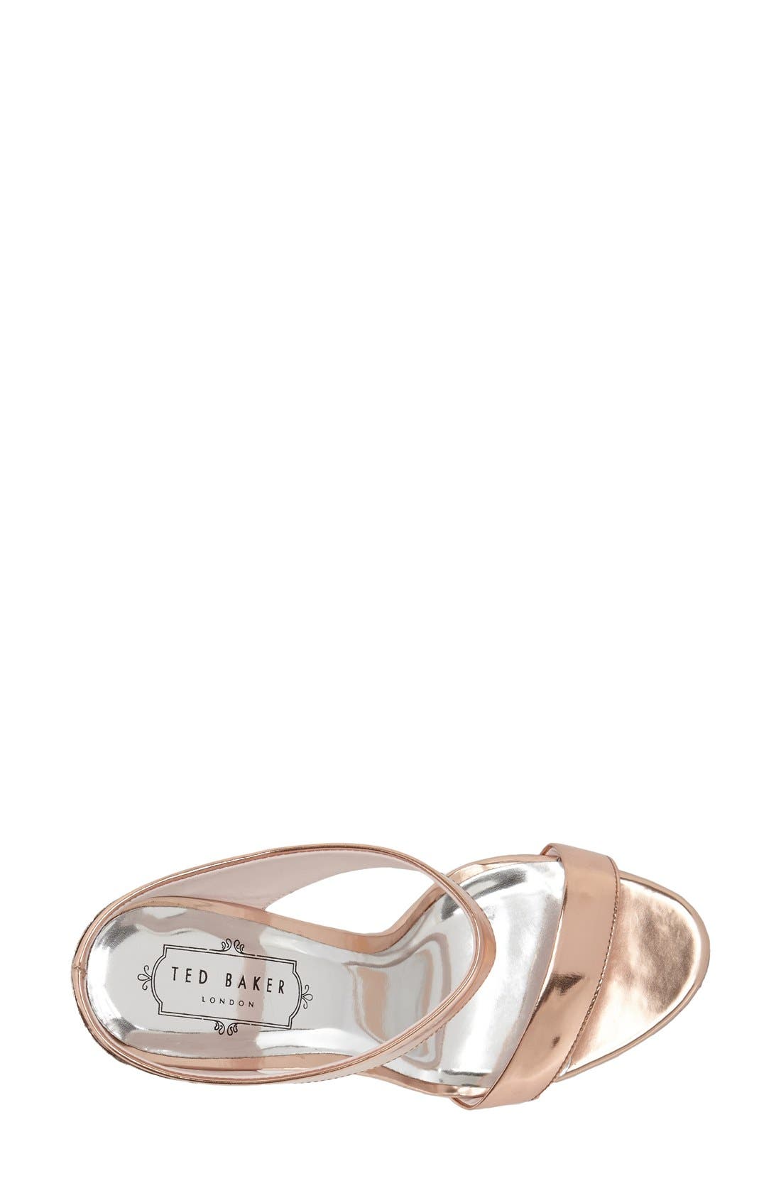 'Chablise' Sandal, Alternate, color, ROSE GOLD