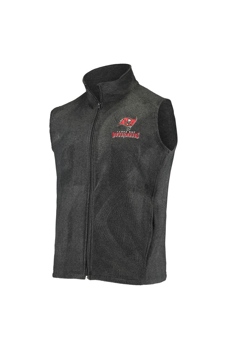 DUNBROOKE Men's Gray Tampa Bay Buccaneers Houston Fleece Full-Zip Vest, Alternate, color, Gray