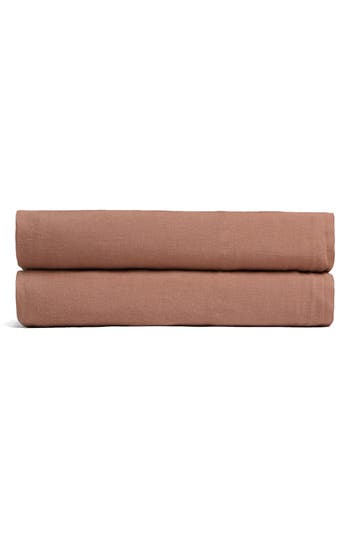 Parachute Linen Fitted Sheet In Brown