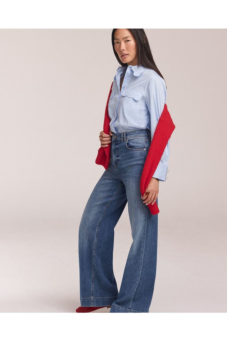 Ultimate Wide Leg Jeans, Alternate, color, Blue