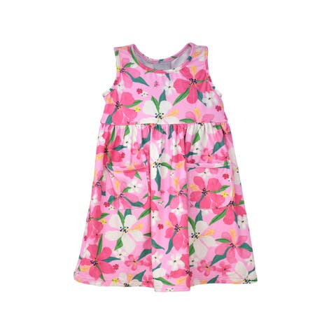 Girl's Playtime UPF 50+ Dahlia Sleeveless Dress with Pockets
