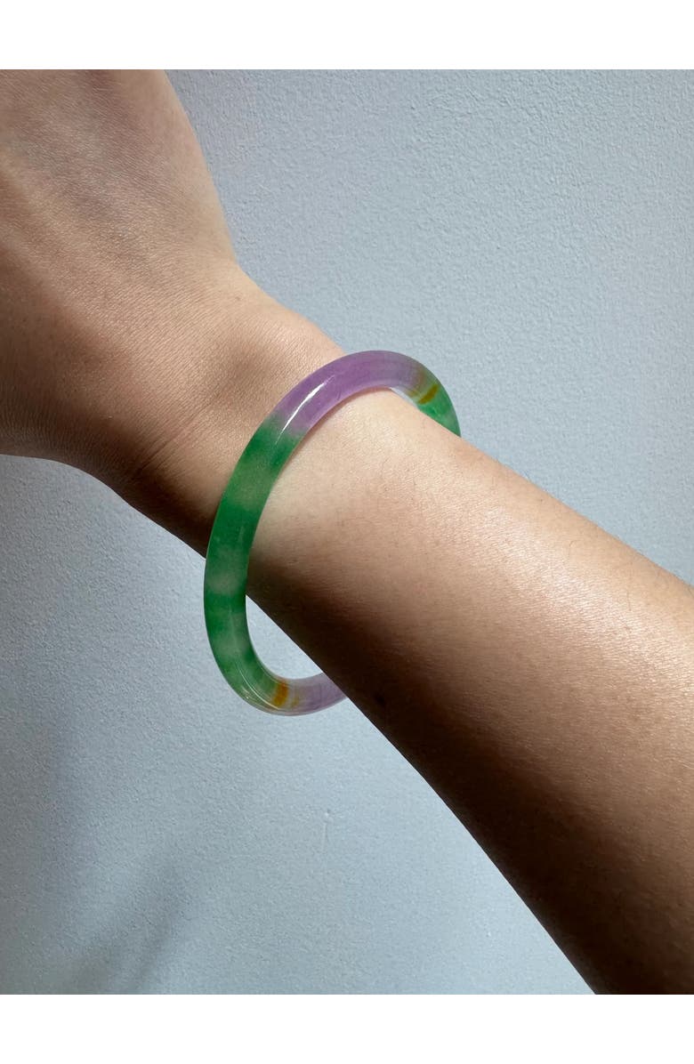 seree Lavender Field Multicolor Jade Stone Bangle, Alternate, color, Multicolor