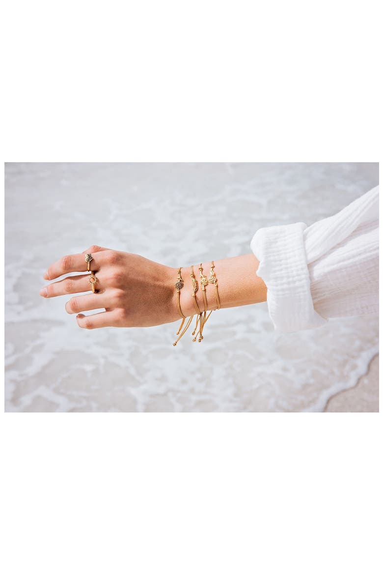 Birth Flower Bracelet, Alternate, color, GOLD- JUNE