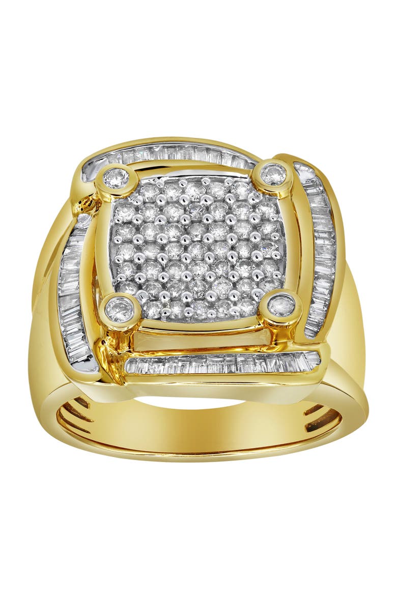 LuvMyJewelry Ice Hurricane 14K Yellow Gold Diamond Men Statement Ring - 1.25ct., Alternate, color, 14K Yellow Gold