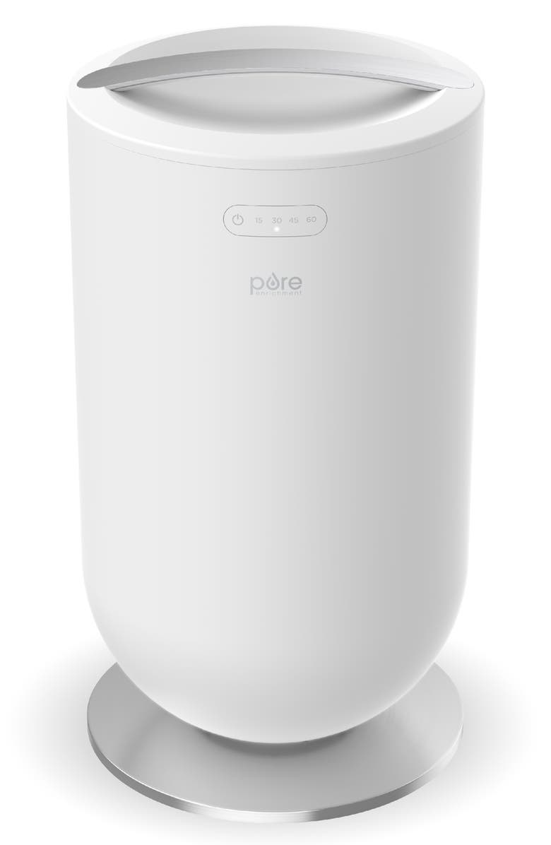 PURE ENRICHMENT X-Large Towel & Linen Warmer, Alternate, color, White Silver