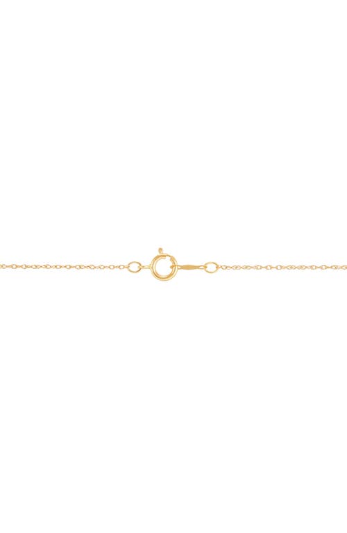 Frankie & Zoe Diamond Solitaire Necklace In Gold