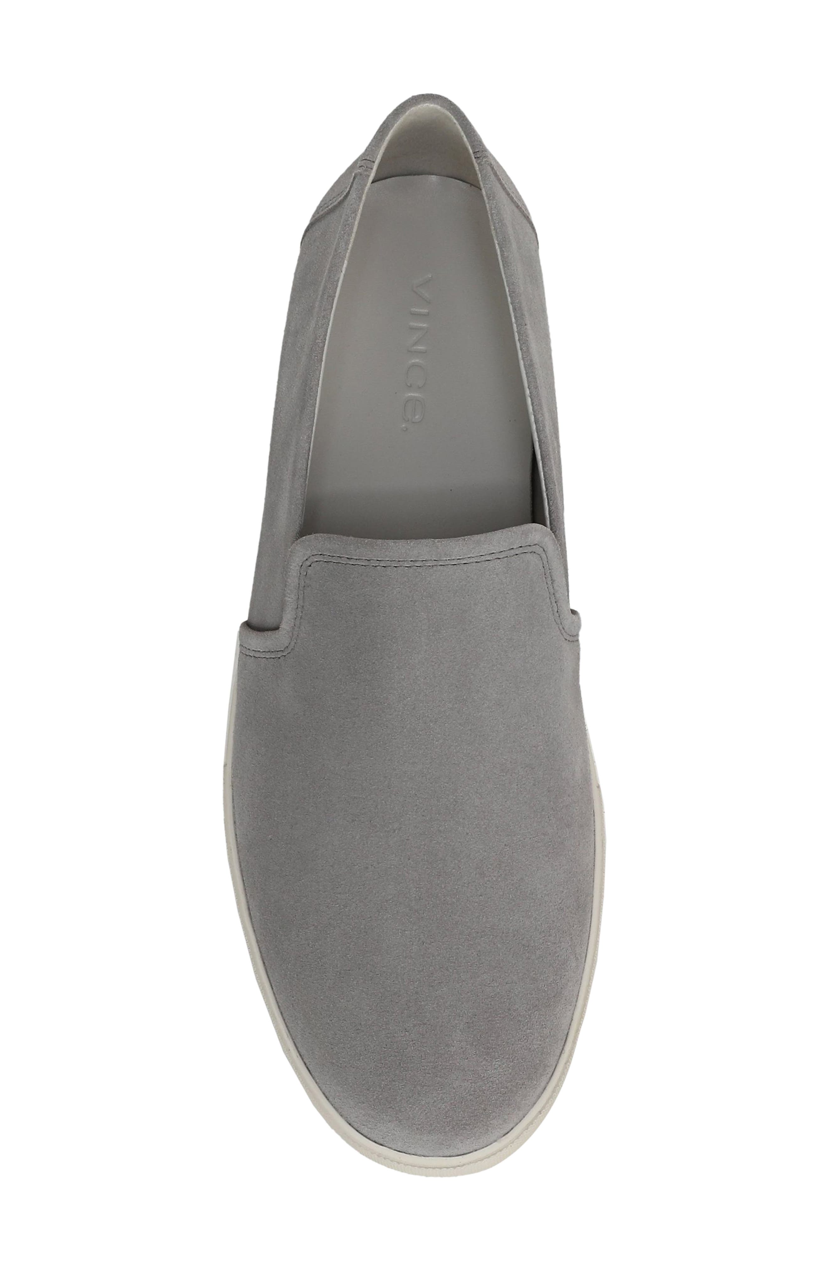 Vince Sean Suede Loafer Sneaker, Alternate, color, Smoke Grey