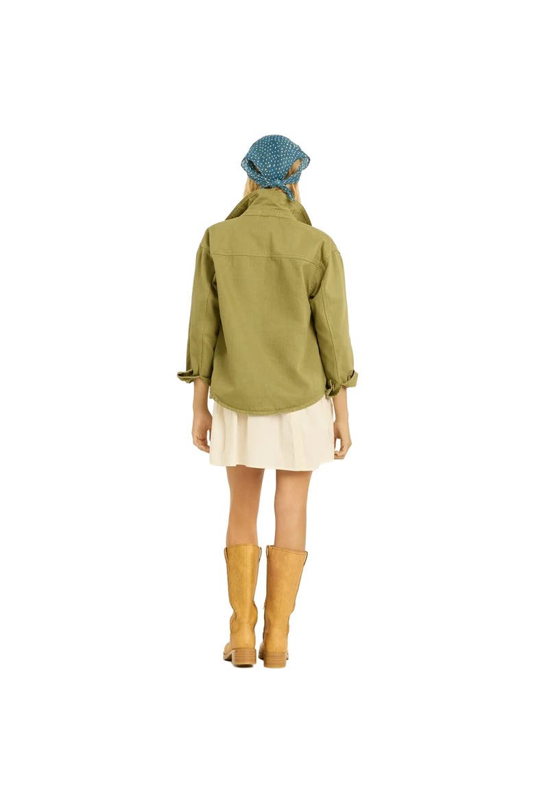 Surf Denim Jacket - Women's, Alternate, color, Army