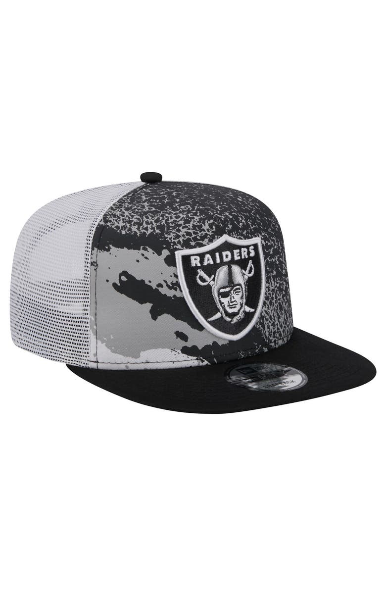 New Era Men's New Era  Black Las Vegas Raiders Court Sport 9FIFTY Snapback Hat, Alternate, color, 