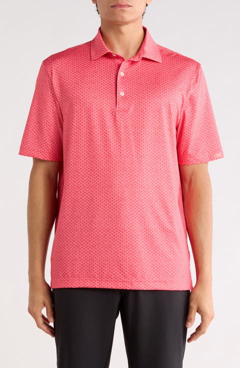 Coral Cove Print Knit Polo