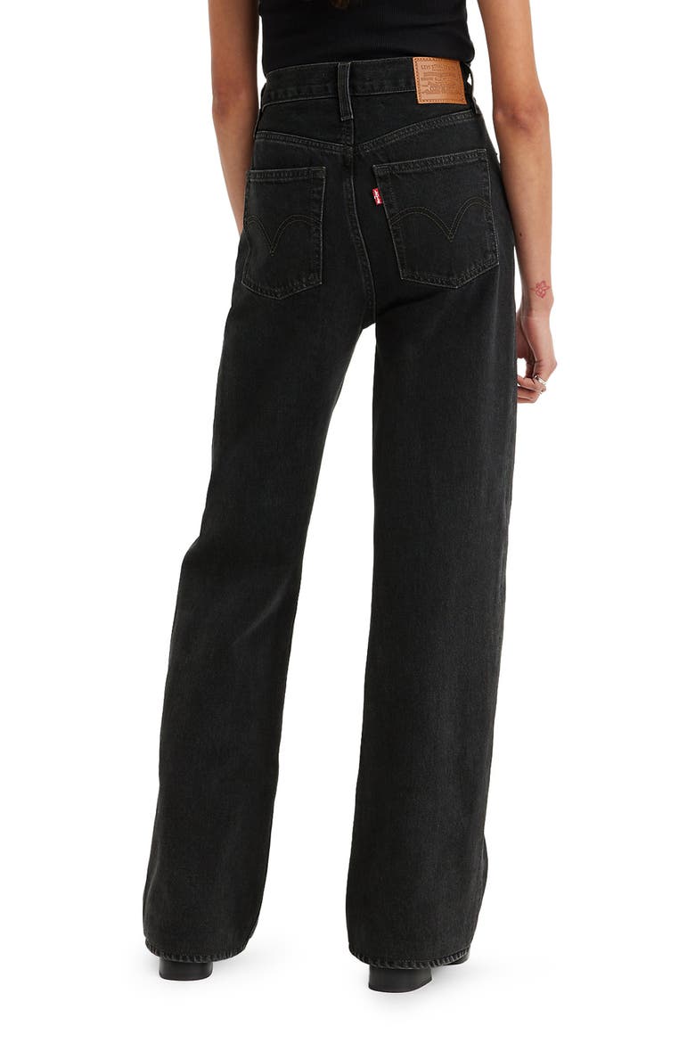 Ribcage High Waist Wide Leg Jeans, Alternate, color, ROSIE POSIE