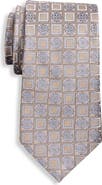 Oak Hill Premium by DXL Big & Tall Small Square Silk Tie
