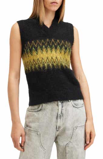 AllSaints Clyde Fair Isle Sweater Vest