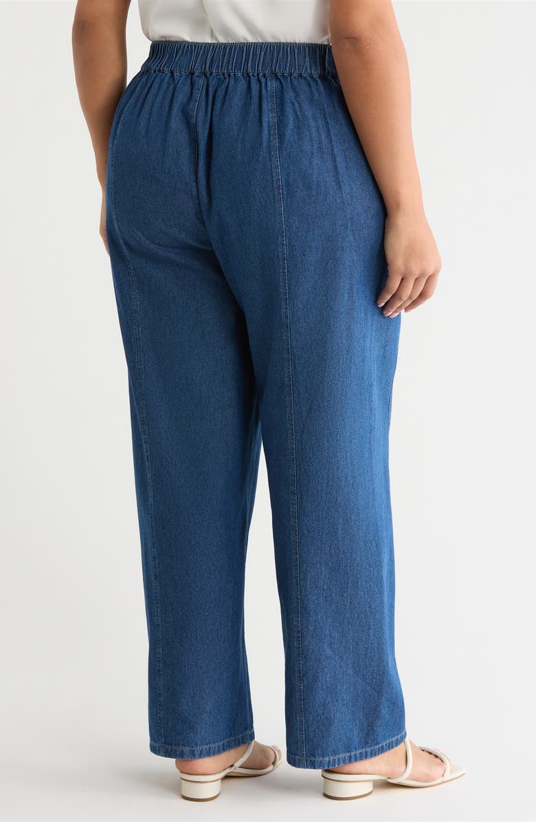 Anne Klein Curved Seam Ankle Jeans, Alternate, color, 