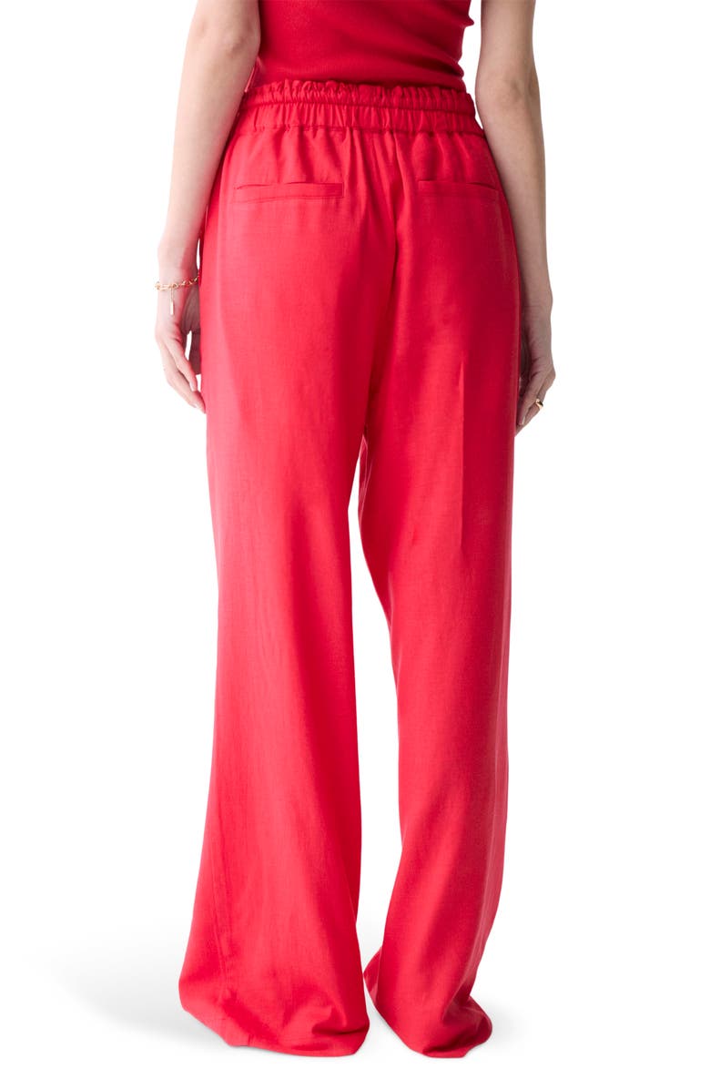 DELUC Roxa Tie Waist Wide Leg Pants, Alternate, color, 