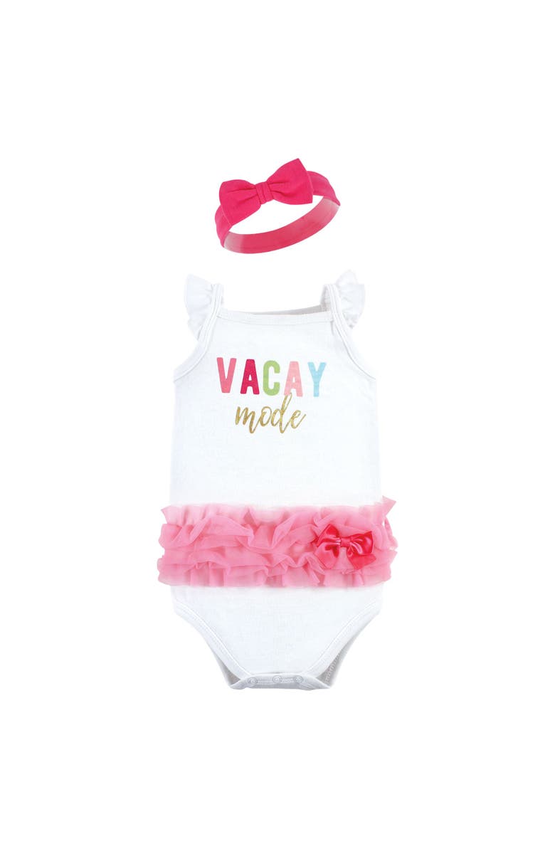 Little Treasure Sleeveless Bodysuit and Headband Set, Alternate, color, 