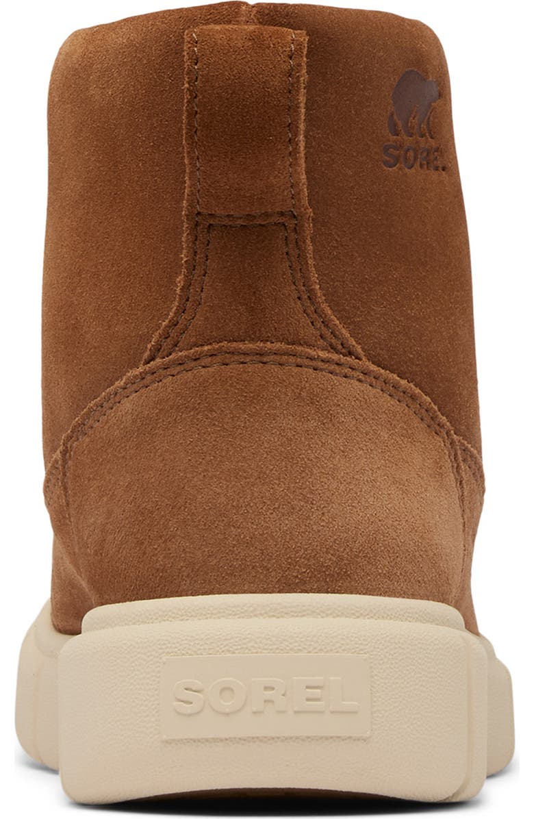 SOREL Kids' Explorer III Faux Fur Waterproof Slip-On Boot, Alternate, color, Velvet Tan/ Bleached Ceramic