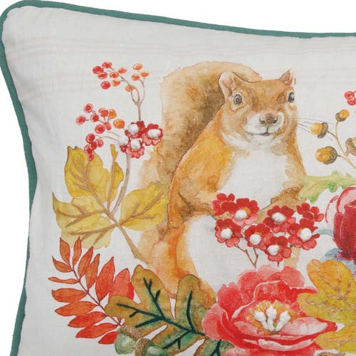 C & F Home C&f Home Squirrel & Chipmunk Harvest Pillow In Multi