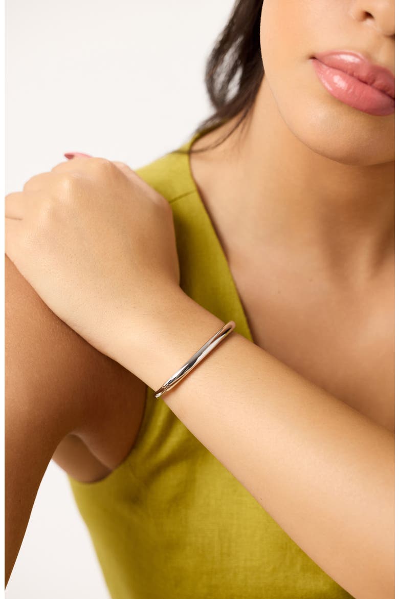 Brynley Bangle Bracelet, Alternate, color, SILVER