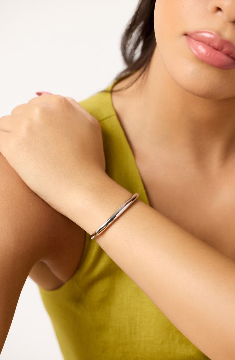 Ana Luisa Brynley Bangle Bracelet, Alternate, color, Silver