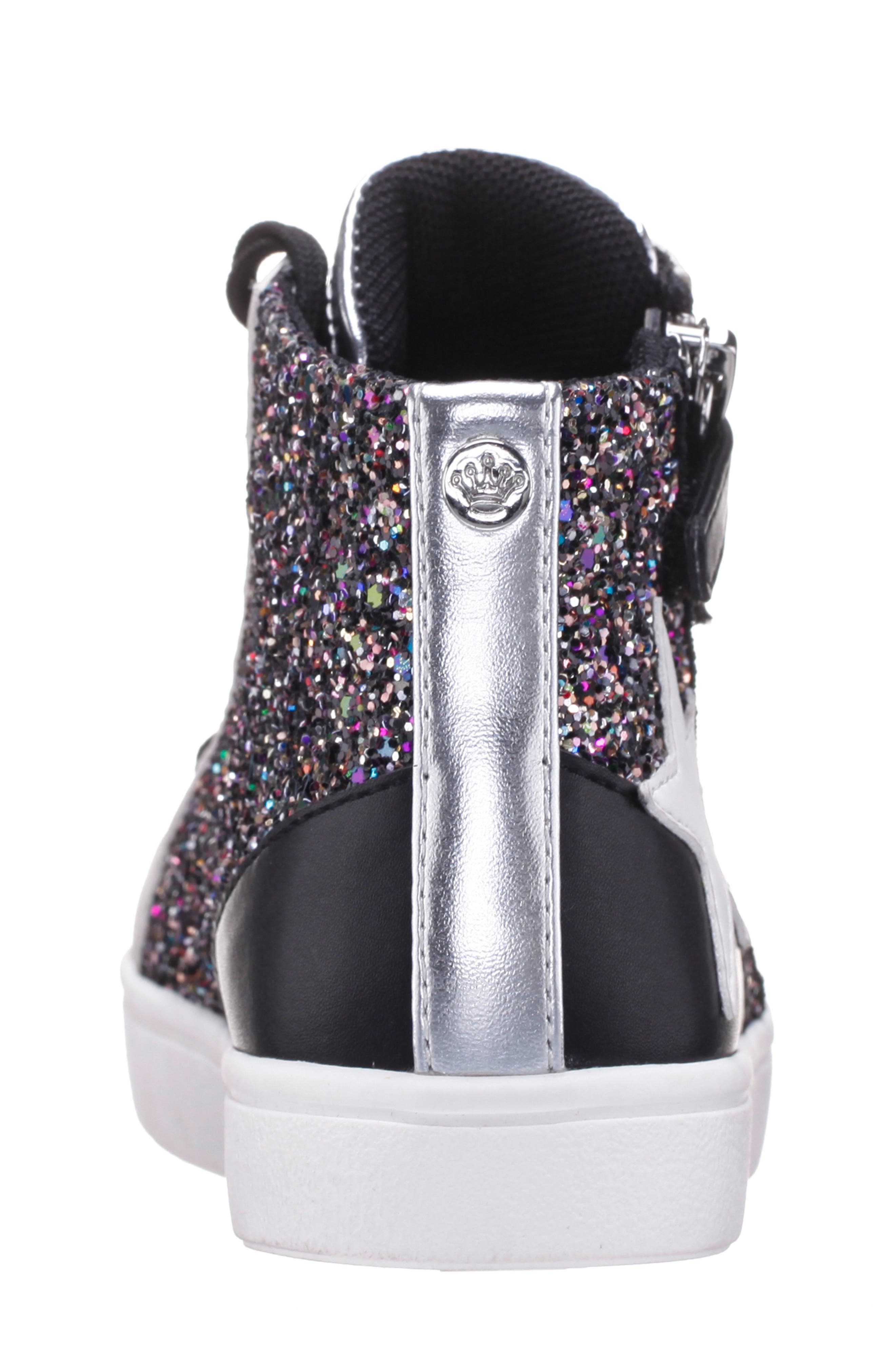 Nina Kids' Yuti High Top Sneaker, Alternate, color, Multi Glitter
