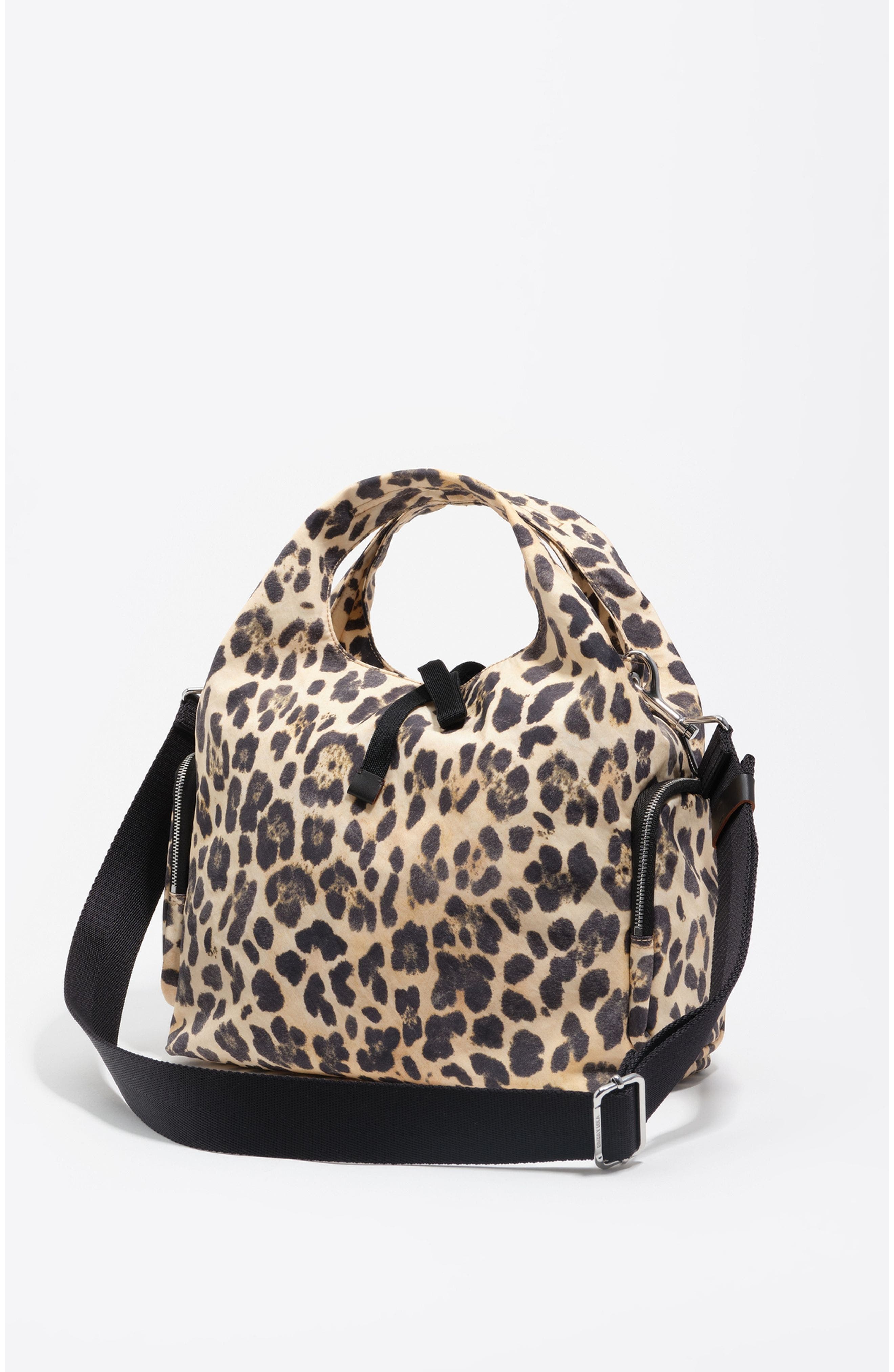 Bimba y Lola Leopard Nylon Crossbody Bag, Alternate, color, Leopard Natural