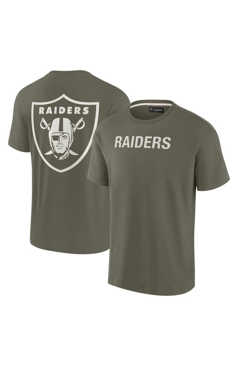 Fanatics Signature Unisex Fanatics Signature Olive Las Vegas Raiders Elements Super Soft Short Sleeve T-Shirt, Main, color, Olive