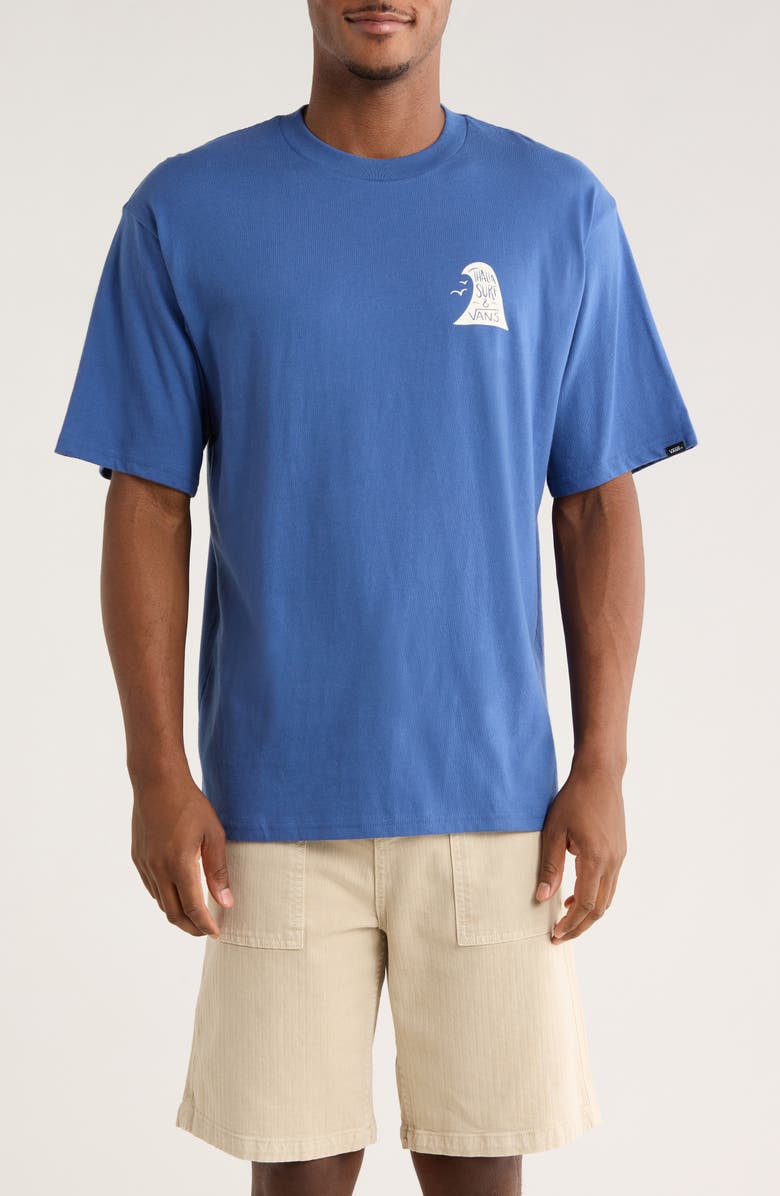 Vans Thalia Wave Cotton Graphic T-Shirt, Main, color, True Navy