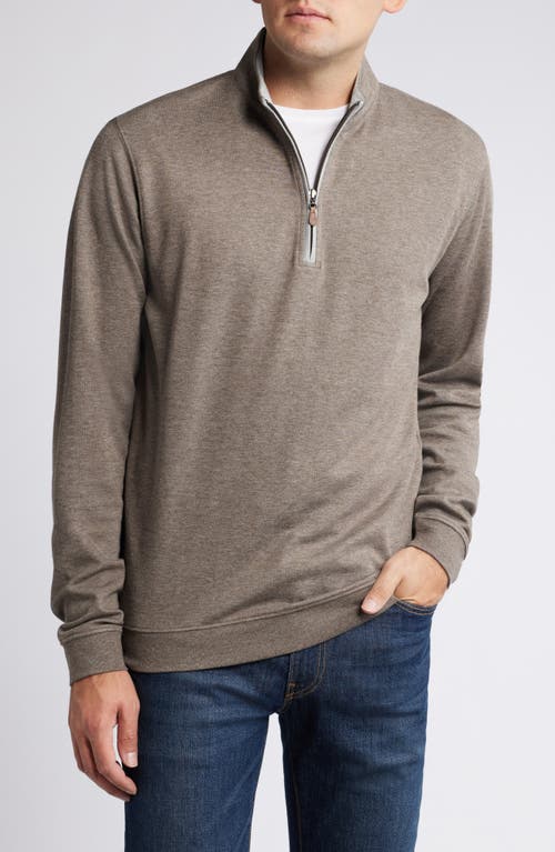 johnnie-O Sully Quarter Zip Pullover in Maple 