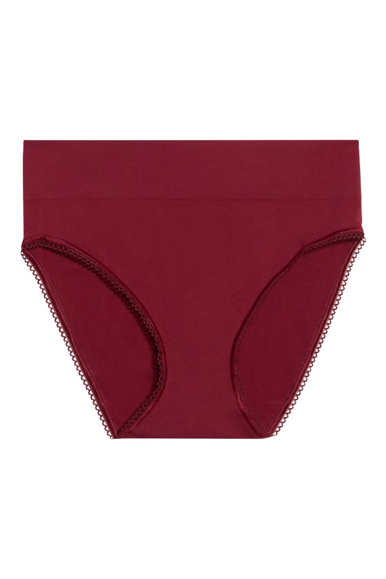 Feeling Flexible High Cut Briefs, Alternate, color, CABERNET