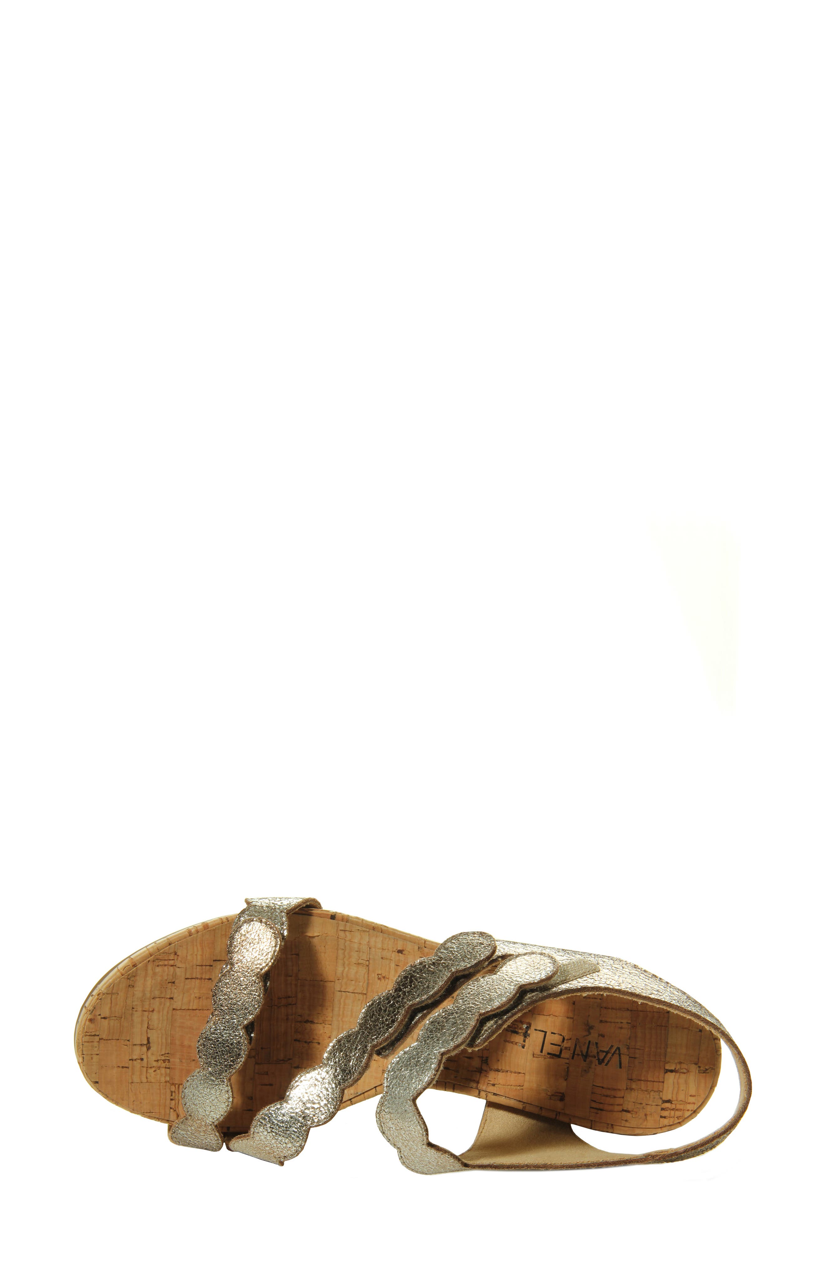 Kabie Platform Wedge Sandal, Alternate, color, YELLOW LEATHER