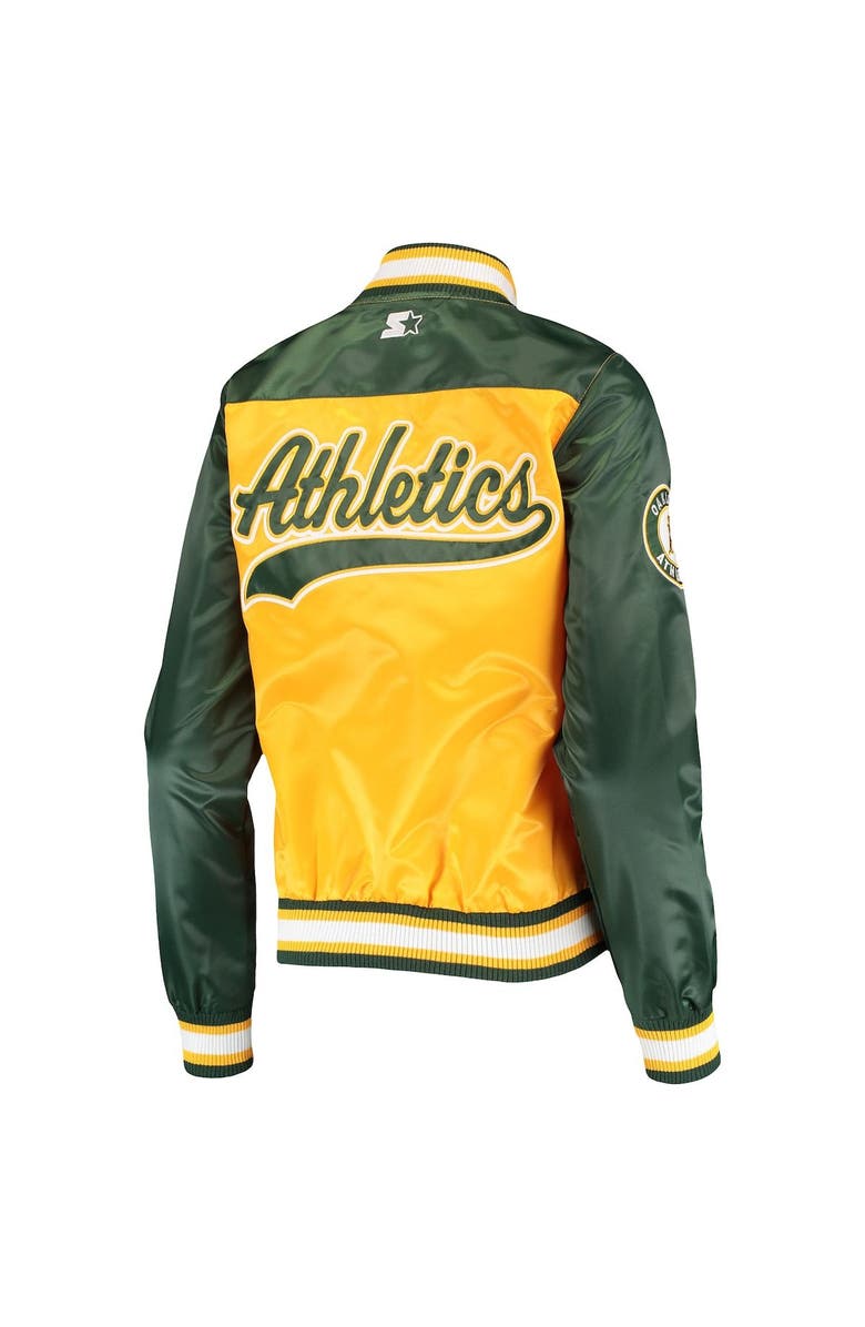 STARTER Women's Starter Gold Oakland Athletics The Legend Full-Snap Jacket, Alternate, color, Gold