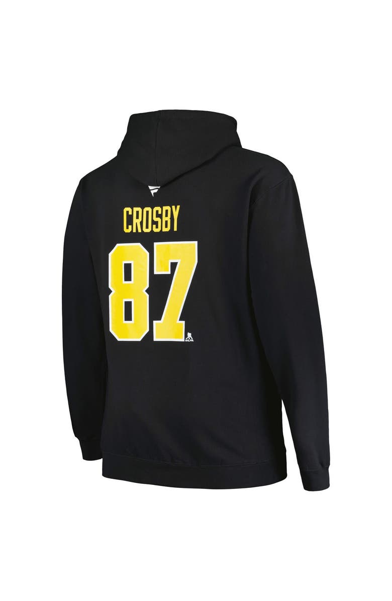 PROFILE Men's Profile Sidney Crosby Black Pittsburgh Penguins Big & Tall Name & Number Pullover Hoodie, Alternate, color, Black