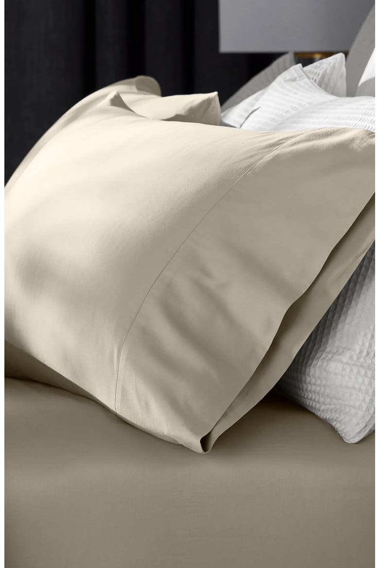 Set of 2 Percale Hemmed Pillowcases, Alternate, color, OAK