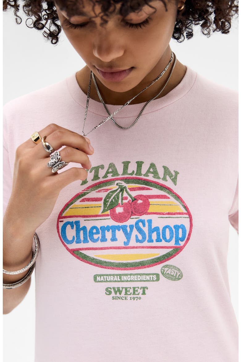 Italian Graphic Tee, Alternate, color, PINK